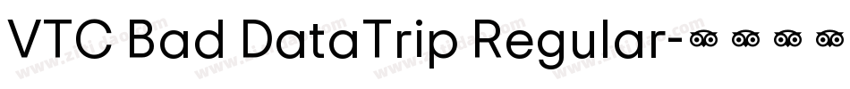 VTC Bad DataTrip Regular字体转换